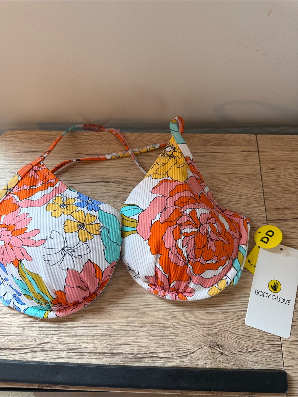 Body Glove Floral Underwire Bikini Top - White, Pink, Orange, Yellow, Blue, Mint